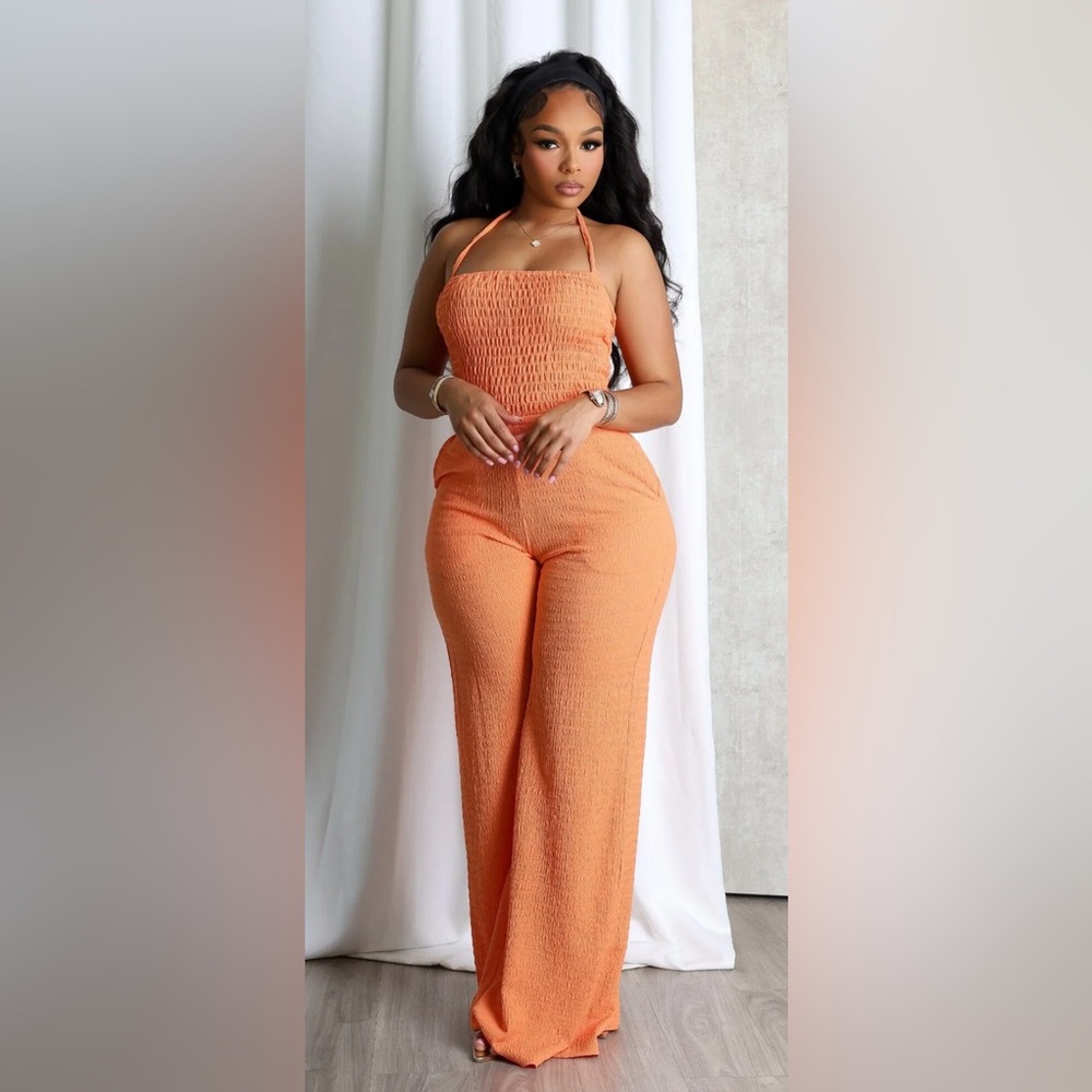 24 hrs ONLY $13!! Women's Orange Jumpsuit